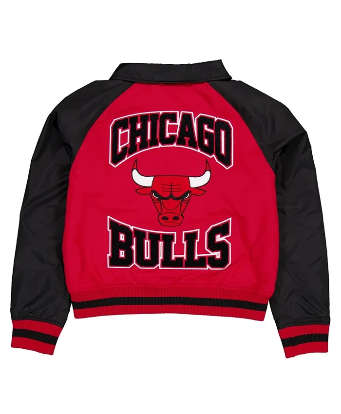 Buy Now Chicago Bulls Red And Black Throwback Varsity Jacket For Men And Women