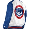 Buy Now Chicago Cubs Renegade White And Blue Varsity Jacket For Men And Women