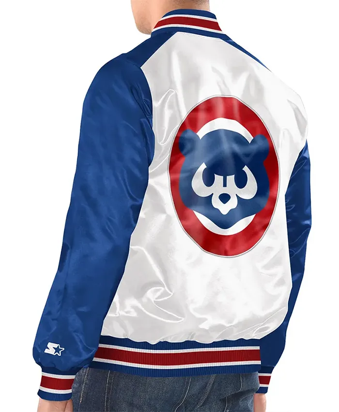 Buy Now Chicago Cubs Renegade White And Blue Varsity Jacket For Men And Women