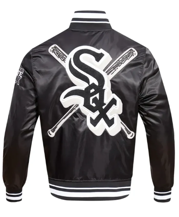 Buy Now Chicago White Sox Mashup Classic Black Varsity Jacket For Men And Women