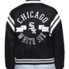 Buy Now Chicago White Sox Printed Logo Black Varsity Jacket For Men And Women