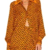 Buy Now Christel Khalil The Young And The Restless 2025 Lily Winters Geometric Print Orange Shirt For Unisex