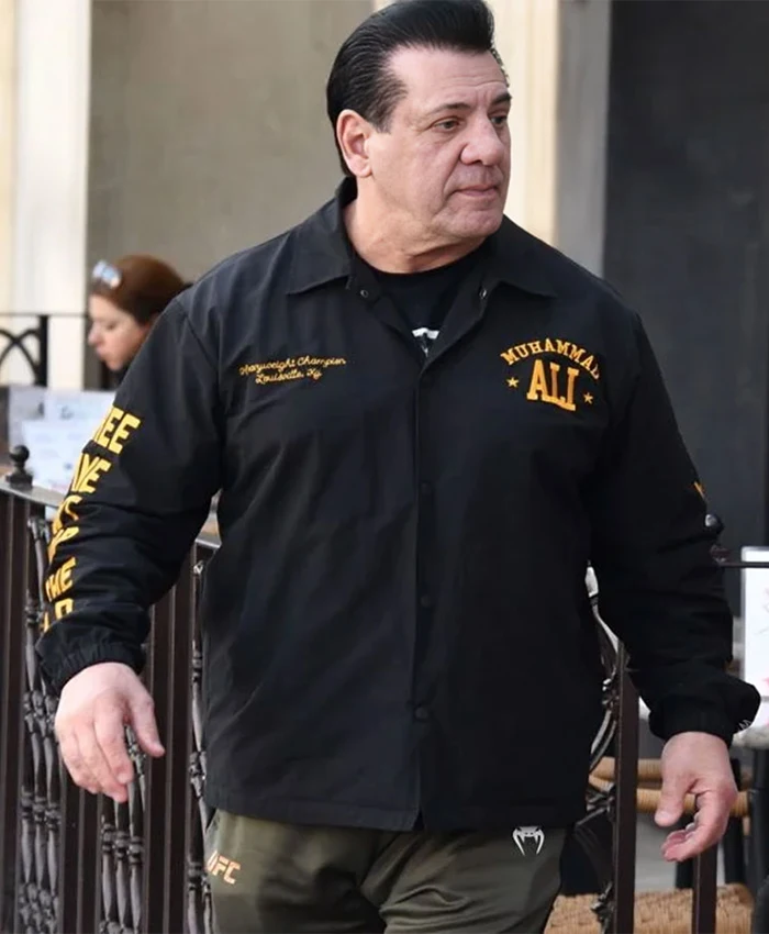 Alternative view of Chuck Zito Los Angeles Muhammad Ali Black Jacket