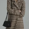Buy Now Claire Grace Newman TV Series The Young And The Restless 2025 Hayley Erin Plaid Coat For Unisex