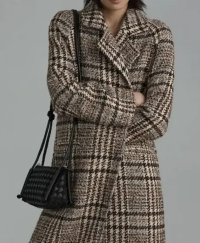Buy Now Claire Grace Newman TV Series The Young And The Restless 2025 Hayley Erin Plaid Coat For Unisex