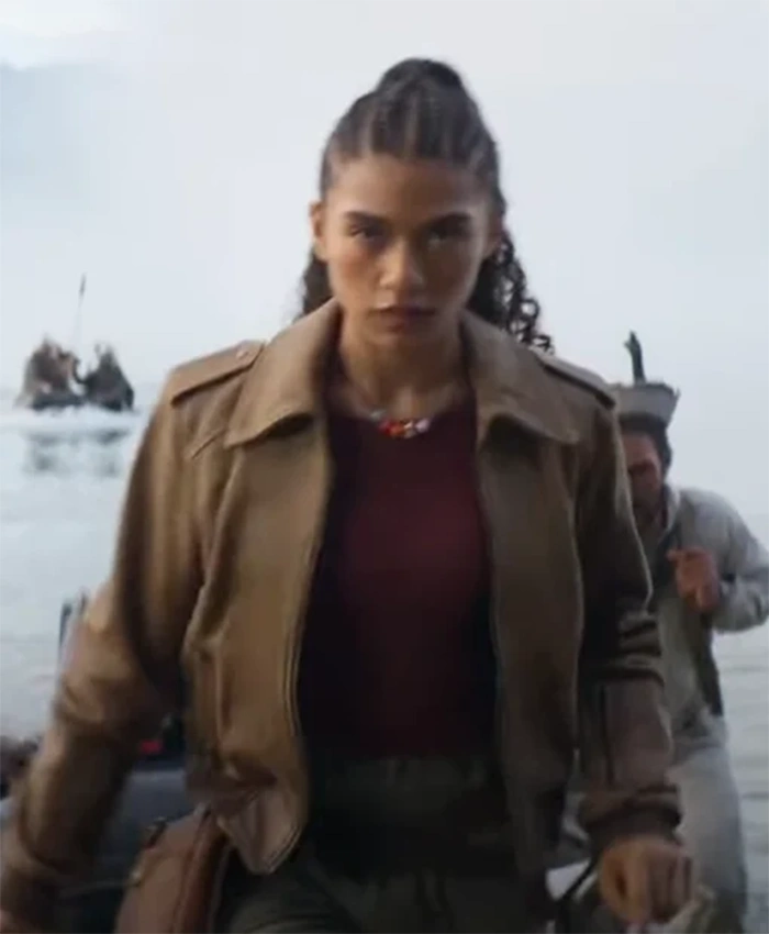 Percy Jackson And The Olympians S02 Dior Goodjohn Brown Jacket - Image 2