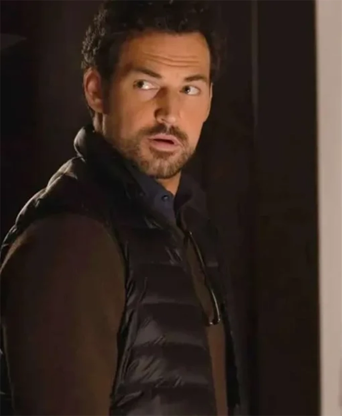 Buy Now Cole Ellis TV Series Wild Cards Season 02 Giacomo Gianniotti Black Puffer Vest For Unisex