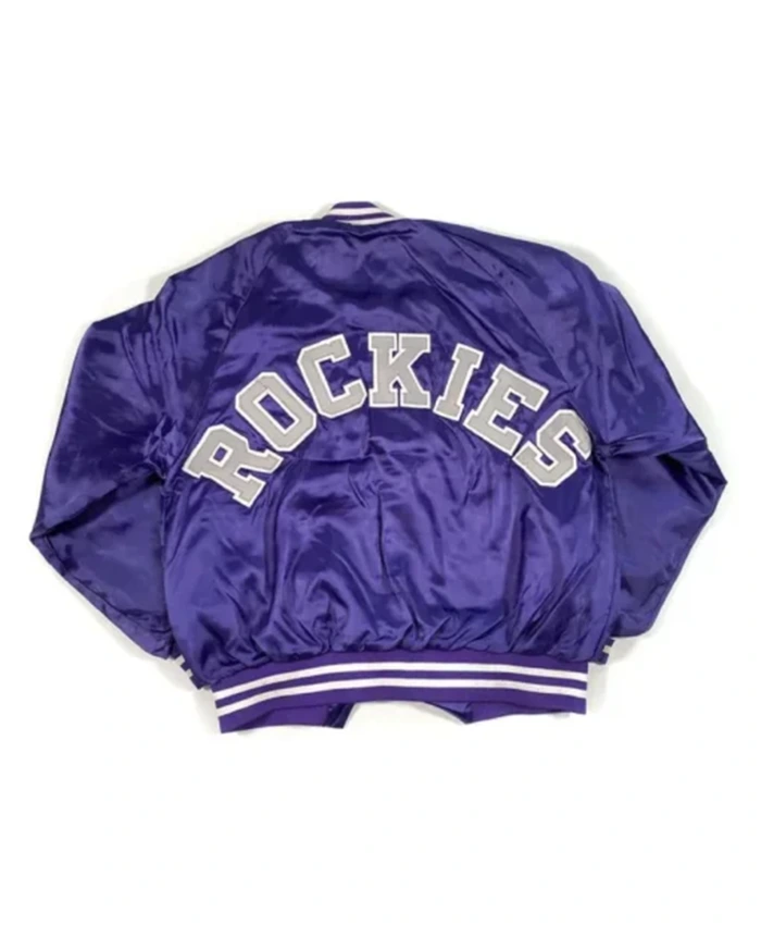 Buy Now Colorado Rockies 80s Purple Letterman Varsity Jacket For Men And Women
