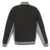 Buy Now Colorado Rockies Accent Grey And Black Varsity Jacket For Unisex