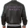 Buy Now Colorado Rockies Black Leather Varsity Jacket For Men And Women