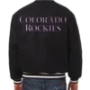Buy Now Colorado Rockies Full Snap Black Varsity Jacket For Men And Women