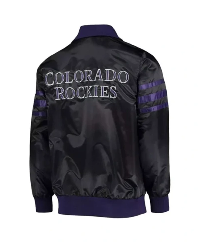 Buy Now Colorado Rockies The Captain II Full Zip Black Bomber Jacket For Men And Women