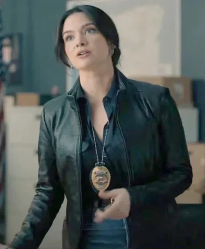 Buy Now Cora McLeod TV Series Providence Falls Season 01 Katie Stevens Black Leather Jacket For Unisex