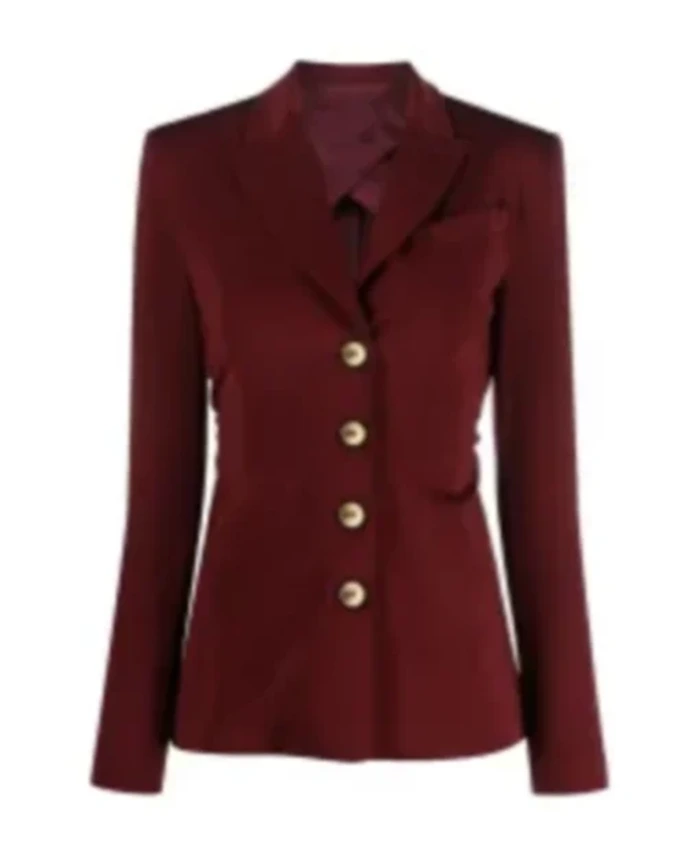 Buy Now Courtney Hope TV Series The Young And The Restless 2025 Sally Spectra Burgundy Blazer For Unisex