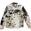 Buy Now Cowhide Black And White Biker Leather Fur Jacket For Men And Women