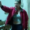 Buy Now Daisy Moriarty Movie American Sweatshop 2025 Lili Reinhart Red Cotton Jacket For Unisex