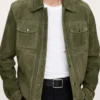 Buy Now Daniel Sunjata TV Series High Potential Season 01 Detective Karadec Green Suede Trucker Jacket For Unisex