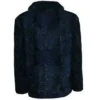 Buy Now Dark Blue Persian Lamb Fur Mink Fur Collar Coat For Men And Women