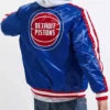 Buy Now Detroit Pistons Blue Striped Varsity Jacket For Men And Women