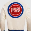 Buy Now Detroit Pistons Classic Retro White Letterman Varsity Jacket For Unisex