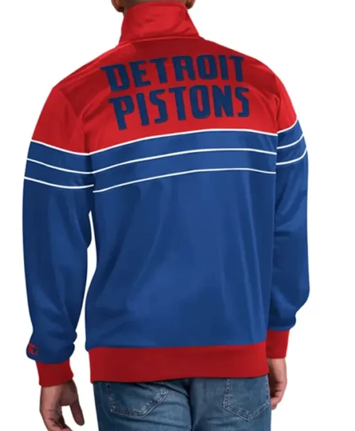 Buy Now Detroit Pistons Red And Blue Bomber Jacket For Men And Women