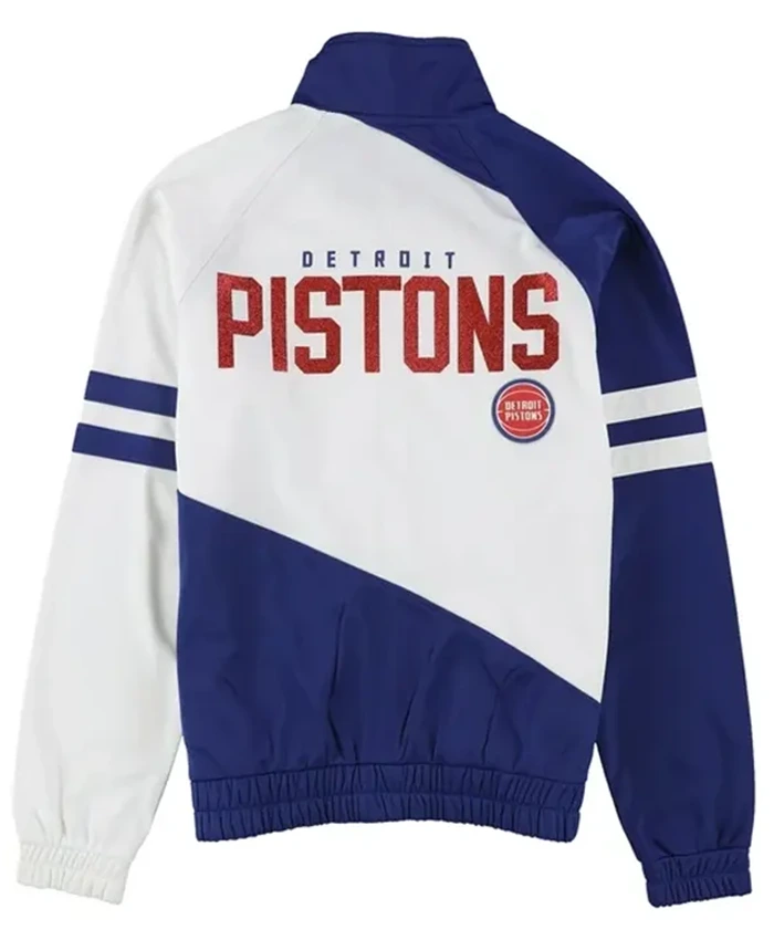 Buy Now Detroit Pistons White And Blue Track Jacket For Men And Women