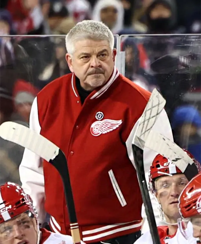 Alternative view of Detroit Red Wings 2025 Stadium Series Varsity Jacket