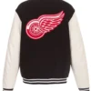 Buy Now Detroit Red Wings Black And White Varsity Jacket For Men And Women