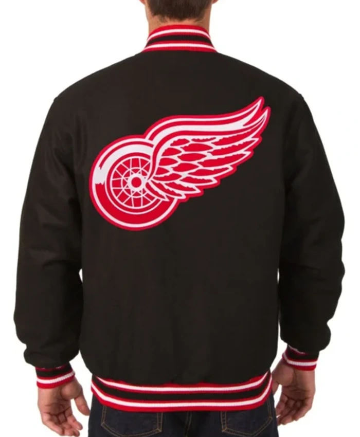 Buy Now Detroit Red Wings Black Varsity Jacket For Men And Women