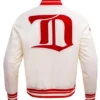 Buy Now Detroit Red Wings Retro Classic Rib OFF White Varsity Jacket For Unisex