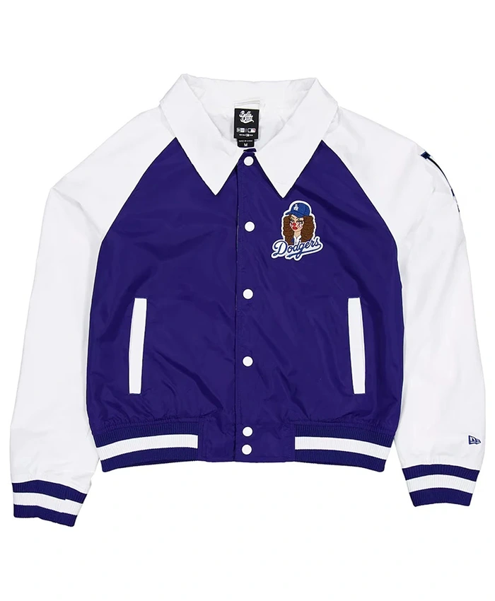 Alternative view of Dona x Los Angeles Dodgers Raglan Varsity Jacket
