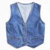 Buy Now Down Home Fab S03 Chelsea DeBoer Blue Denim Vest For Men And Women