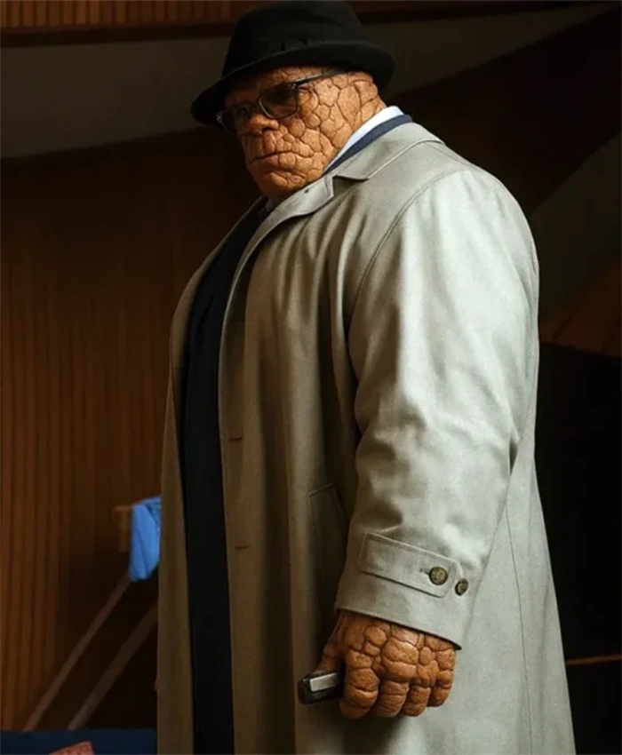 Buy Now Ebon Moss Bachrach Movie The Fantastic Four First Steps 2025 Ben Grimm Cotton Coat For Unisex