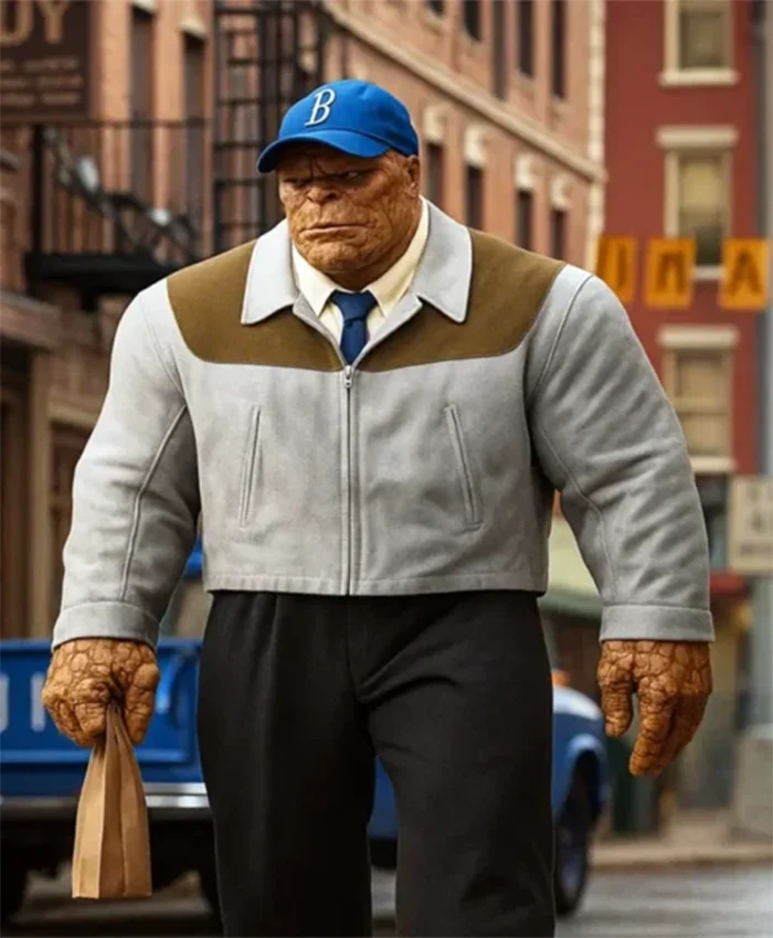 The Fantastic Four First Steps 2025 Ben Grimm Leather Jacket - Image 2