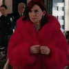 Buy Now Elsbeth Tascioni TV Series Elsbeth Season 02 Carrie Preston Pink Cropped Fur Coat For Unisex