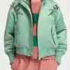 Buy Now Emily In Paris Ashley Park Embellished Bomber Jacket For Sale