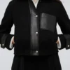 Buy Now Emma Scorpio Drake TV Series General Hospital 2025 Braedyn Bruner Black Wool Cropped Jacket For Unisex