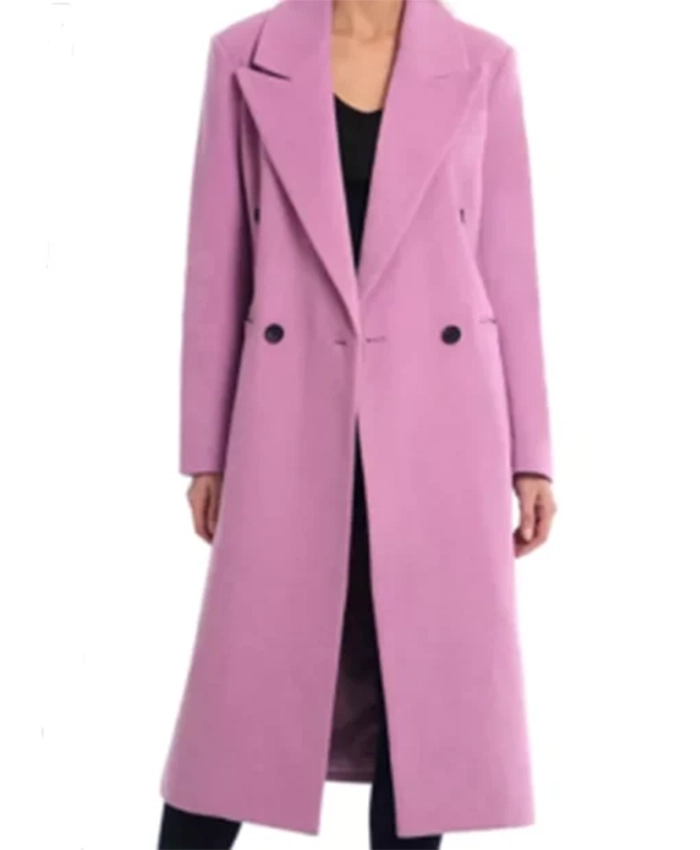 Buy Now Eva LaRue TV Series General Hospital 2025 Natalia Purple Long Coat For Unisex