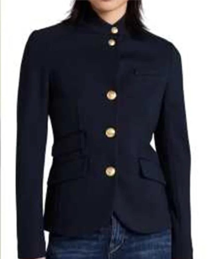 Buy Now Finola Hughes TV Series General Hospital 2024 Anna Devane Blue Blazer For Unisex