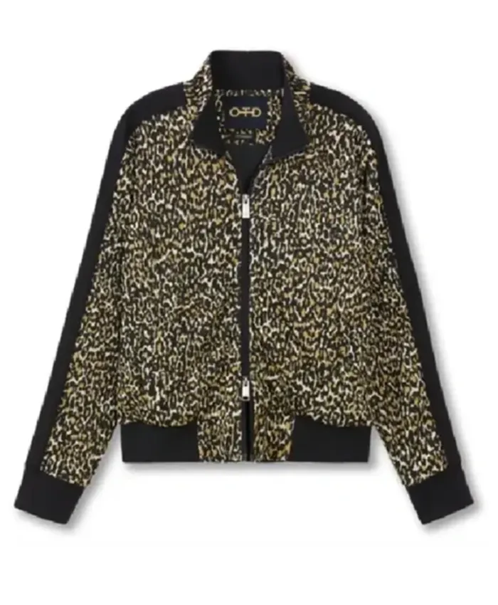 Buy Now Fiona De La Rosa TV Series The Cleaning Lady Season 04 Martha Millan Leopard Print Bomber Jacket For Unisex