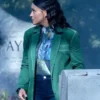Buy Now Found S02 Lacey Quinn Green Cotton Blazer For Sale