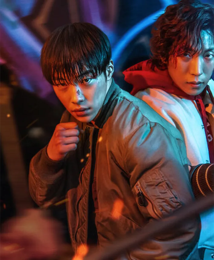 Alternative view of Bloodhounds S01 Geon-Woo Grey Bomber Jacket