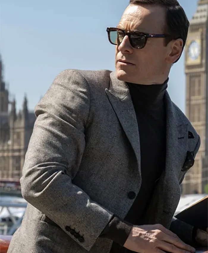 Buy Now George Woodhouse Movie Black Bag 2025 Michael Fassbender Grey Blazer For Unisex