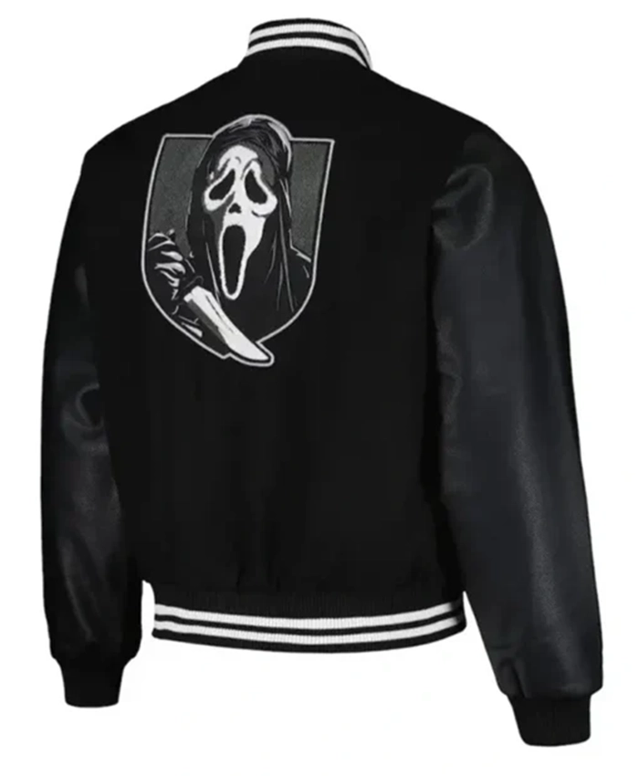GhostFace Black Varsity Jacket - Image 2