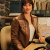 Buy Now Good Cop Bad Cop 2025 Leighton Meester Brown Floral Jacket For Men And Women