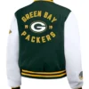 Buy Now Green Bay Packers WEAR Green And White Vintage Bomber Jacket For Unisex