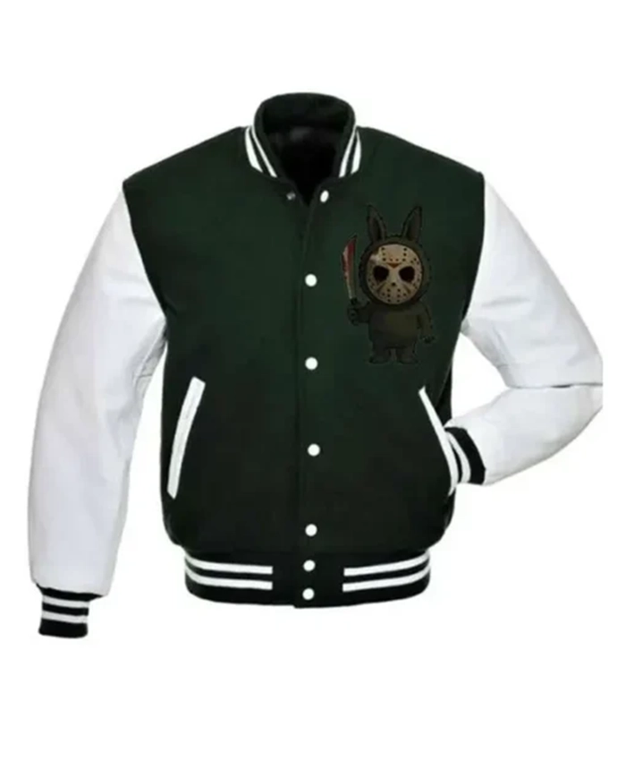 Buy Now Halloween Labubu X Jason Voorhees Varsity Jacket For Men And Women