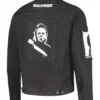 Buy Now Halloween Michael Myers Black Trucker Denim Jacket For Men And Women