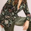 Buy Now Hattie Adams TV Series Days Of Our Lives 2025 Deidre Hall Black Floral Blazer For Unisex