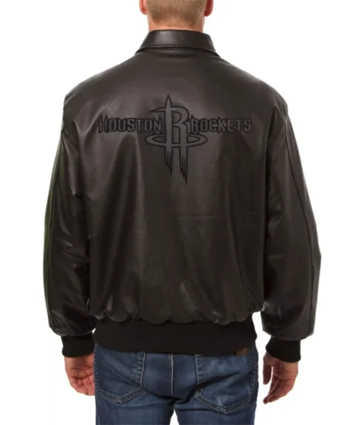 Buy Now Houston Rockets Black Varsity Leather Jacket For Men And Women